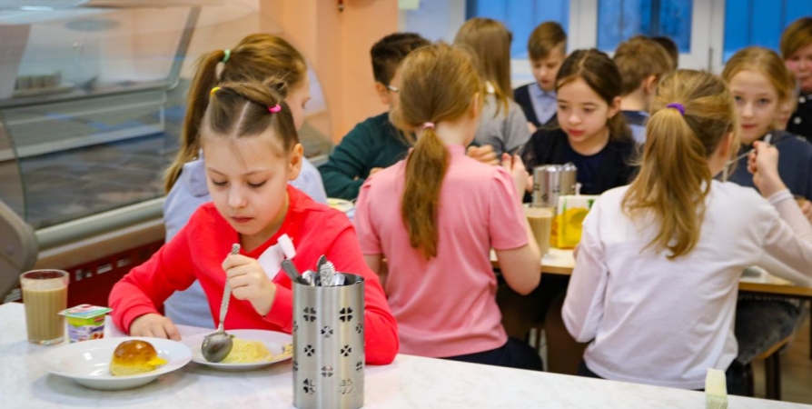 На бесплатное питание школьников в Заполярье направят 555 млн