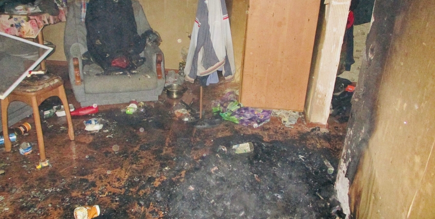 При пожаре в квартире в Полярных Зорях скончался мужчина