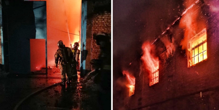 Пожар в консервном цехе в Мурманске тушили более 9 часов