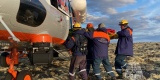 Пострадавшего туриста эвакуировали из Хибин на вертолете Ми-8