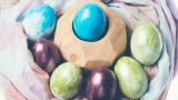 Голубые, как небо: крашу яйца натуральным продуктом — эффект даёт 1 овощ