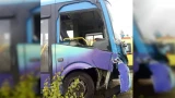 В Оленегорске автобус «Vector Next» врезался в фонарь: пострадавший доставлен в больницу