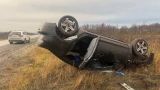 В Мурманской области перевернулась Mazda-3