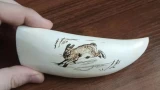 В Североморске продают зуб косатки с рисунком