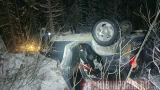 В Апатитах пьяный водитель «Нивы» уходил от полицейской погони и оказался в кювете