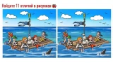 Задача для любителей пиратов: у вас 46 секунд на поиск 11 отличий на рисунках — найдите все и покажите класс