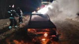 В Никеле дотла сгорели «Жигули»
