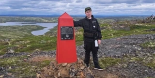 На горе Пак установили памятный знак в честь олене-лыжных бригад