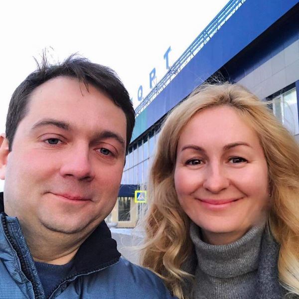 Андрей Чибис с женой Евгенией