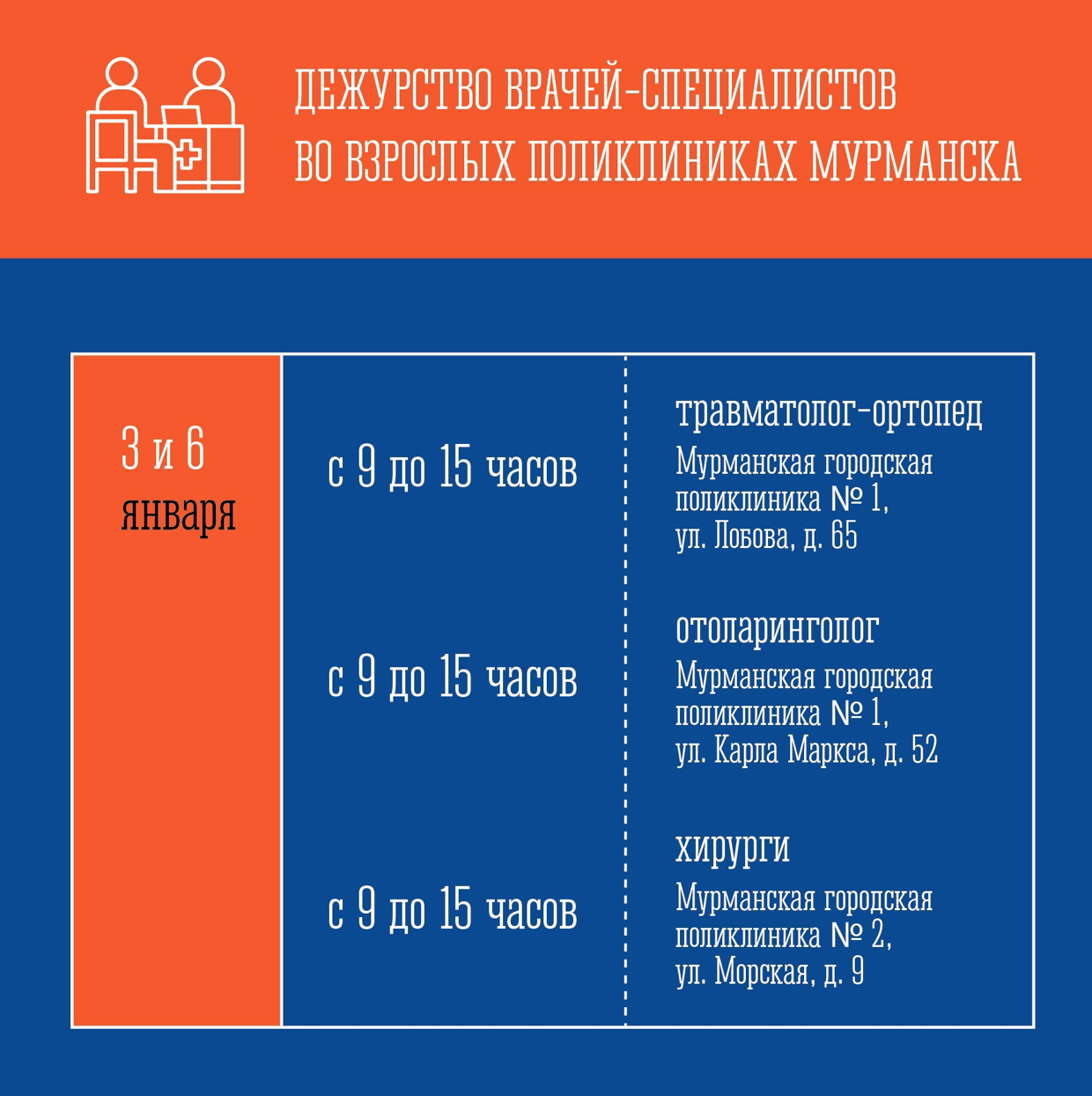 График работы поликлиник на новогодних каникулах в Заполярье | 02.01.2024 |  Мурманск - БезФормата