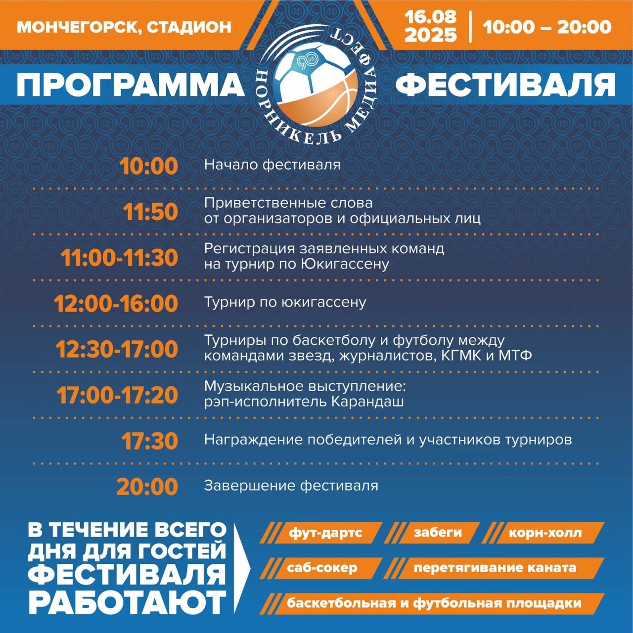 Программа медиафеста в Мончегорске