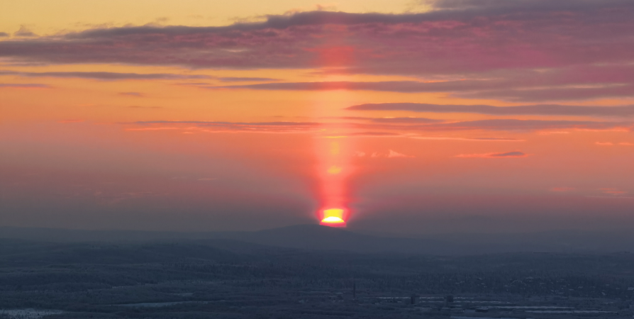 Первое солнце 2021 года наблюдали в Мурманске