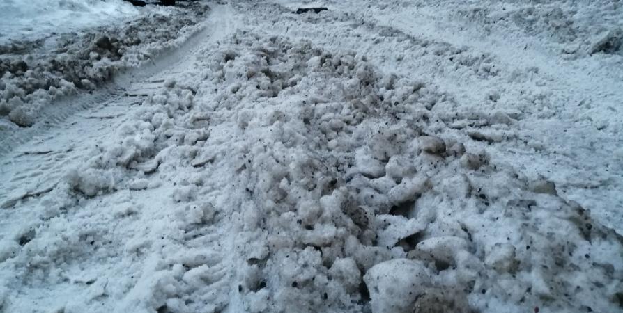 Снег заблокировал 175 мусорных площадок в Мурманске