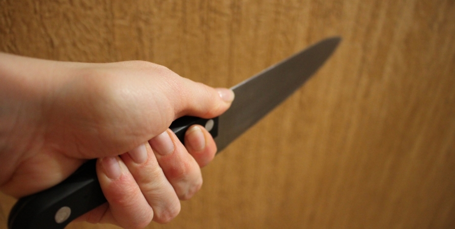 В Мурмашах женщина всадила кухонный нож в ногу сожителя