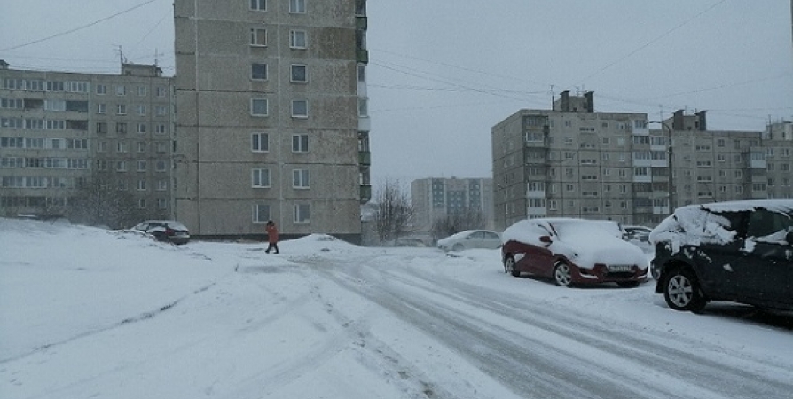 Снегопад принес в Мурманск почти 70% месячной нормы осадков