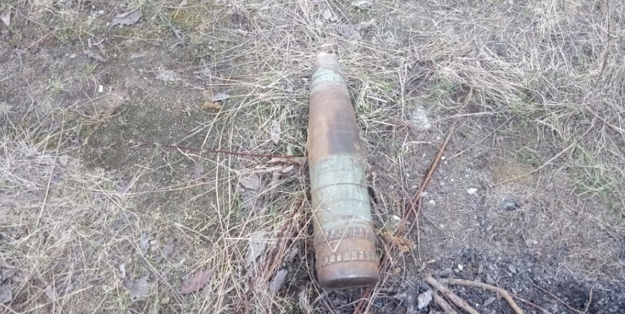 В районе ж/д станции Магнетиты нашли артиллерийский снаряд