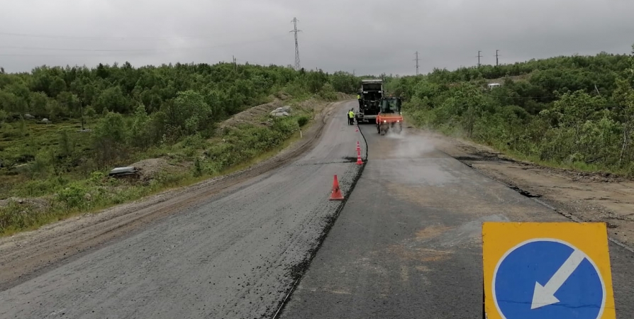 Завершить ремонт дороги «Снежногорск-Гаджиево» планируют раньше срока