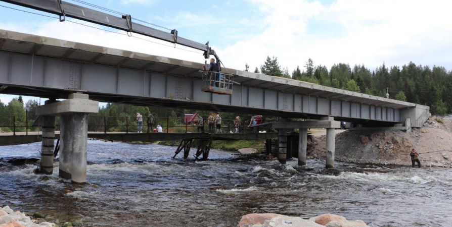 Сдача моста в Колвице ожидается к концу августа
