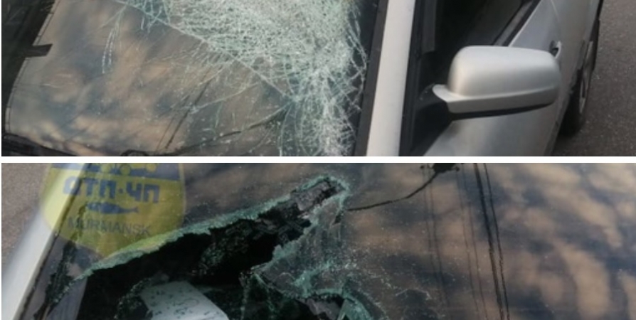 Неизвестные разбили стекла на четырех машинах в Мурманске