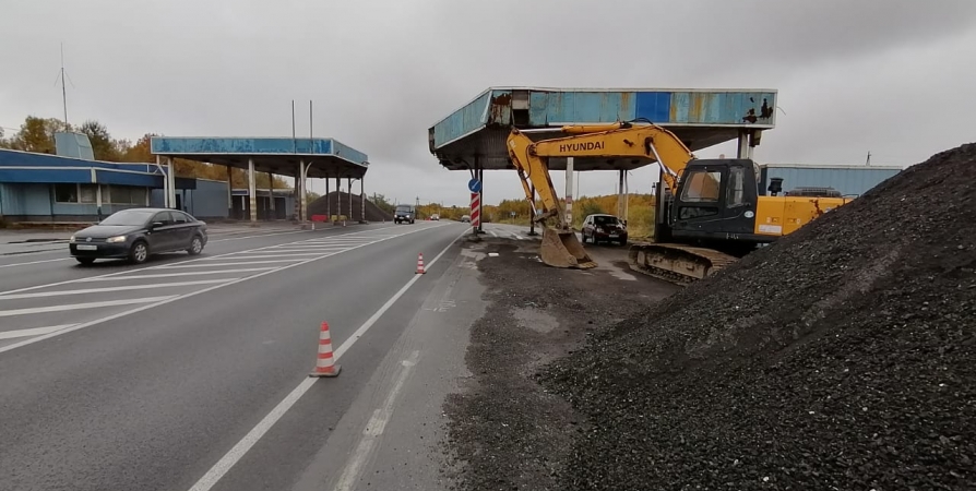 Снос старого КПП по дороге в Североморск завершат в октябре