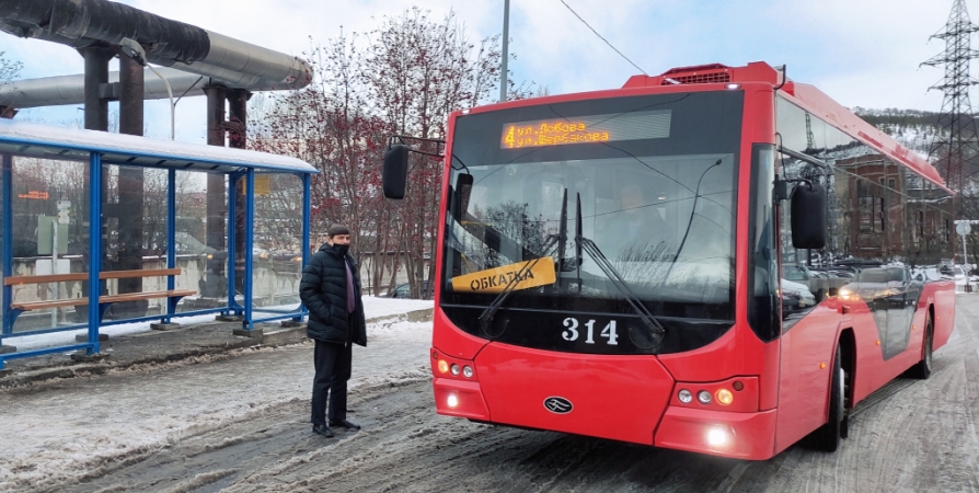 Троллейбус с автономным ходом протестировали на дорогах Мурманска