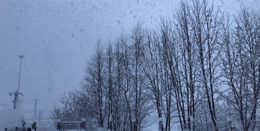МЧС предупреждает жителей Заполярья о сильном снегопаде