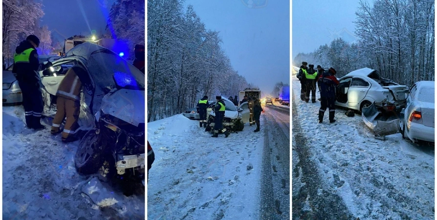 В ДТП с 5 авто на трассе «Кола» погибли два человека