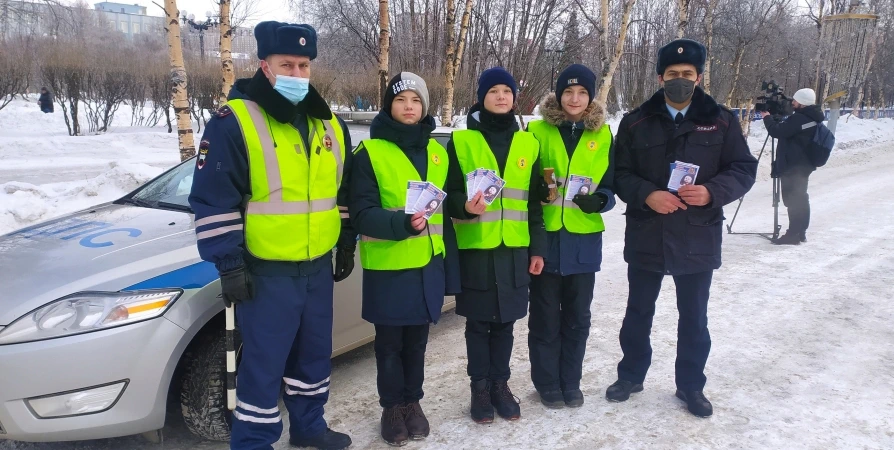 Юные мурманчане провели акцию «Не дрова везешь»