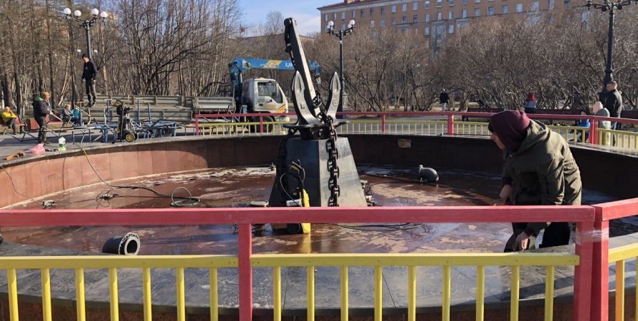 В Мурманске готовятся к запуску фонтанов