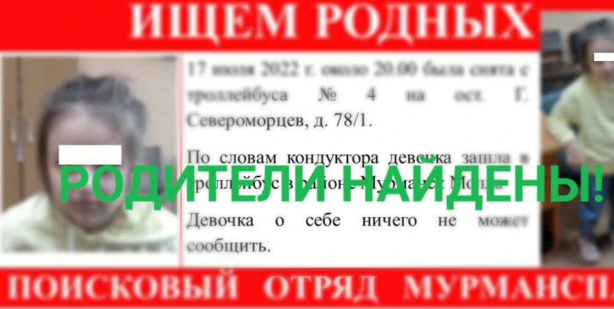 В Мурманске искали родителей потерявшейся девочки