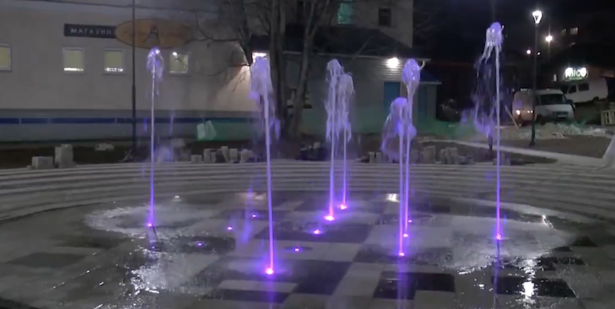 Новый фонтан запустили в Кандалакше