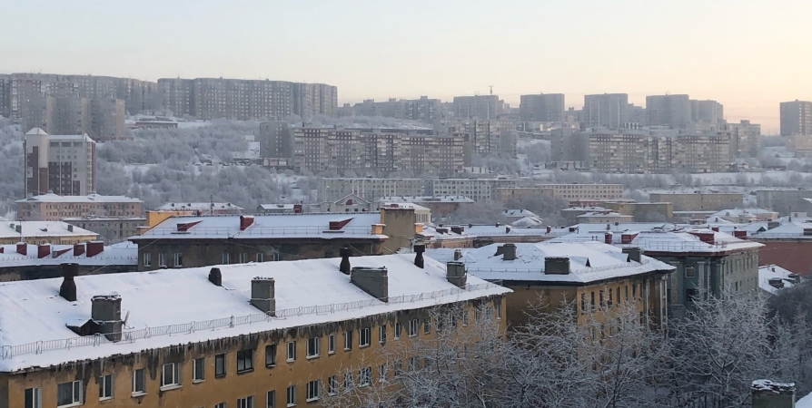В Мурманской области -4° и небольшой снег