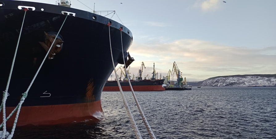 Торговый порт Мурманска погрузил 10 млн тонн грузов на суда класса «Кейпсайз»
