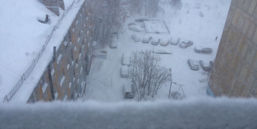 Сильный снег ожидается сегодня на юге Мурманской области
