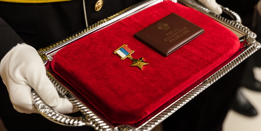 Семье погибшего военнослужащего вручили награду в Североморске