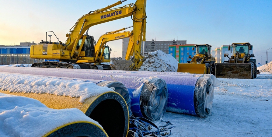 На Западном берегу Кольского залива продолжается реконструкция системы водоснабжения