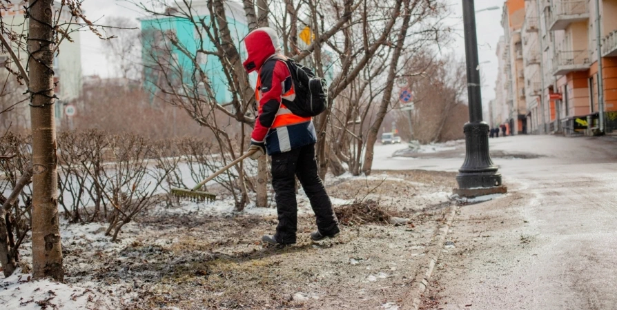 В Мурманске за сутки с улиц города вывезли почти 92 кубометра смета