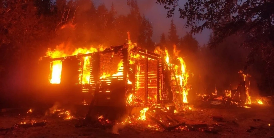 В дачном поселке под Мурманском сгорели генераторная и домик сторожей