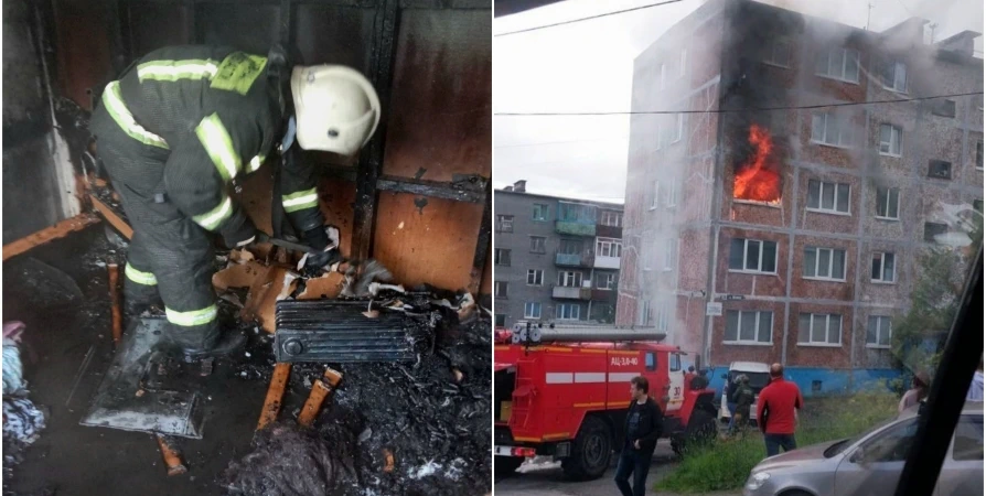 В Кировске пожарные спасли двух человек