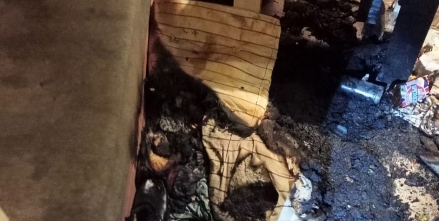 Тело мужчины нашли при пожаре в пятиэтажке в Кандалакше