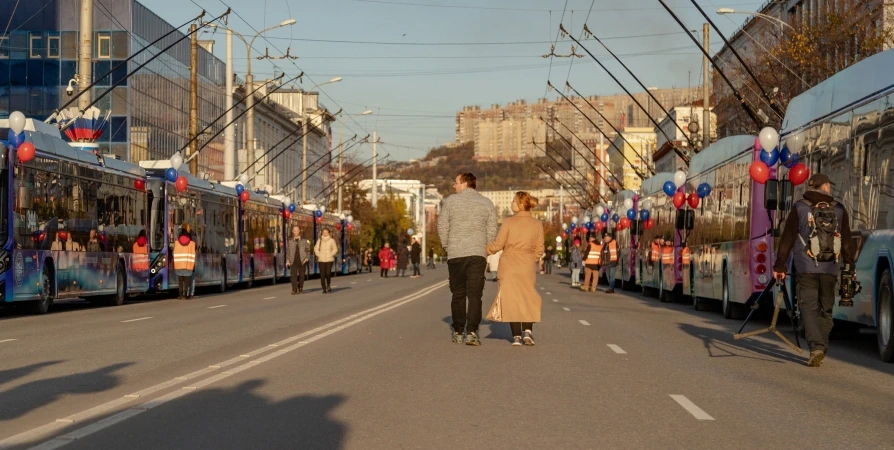 В Мурманске презентовали 30 троллейбусов