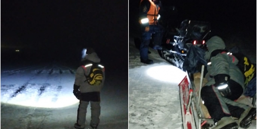 Искали по следу: Провалившегося под лед мужчину нашли промокшим на берегу Имандры