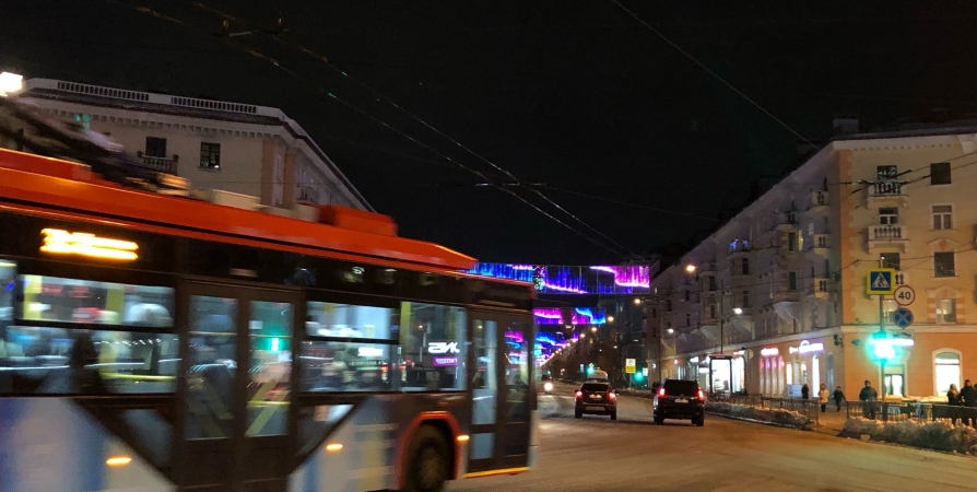 Опубликовано расписание общественного транспорта в Мурманске в новогоднюю ночь