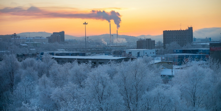 В Мурманске зафиксировали минимум температуры воздуха за 7 лет