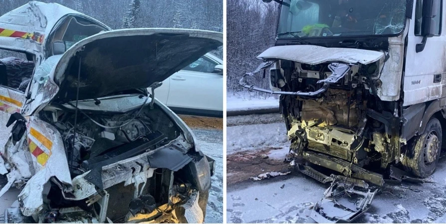 Два человека погибли в ДТП с фурой под Оленегорском