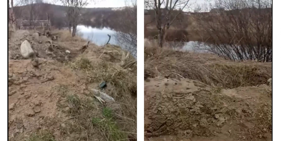 Видео с перекопанного кладбища в Молочном проверит прокуратура