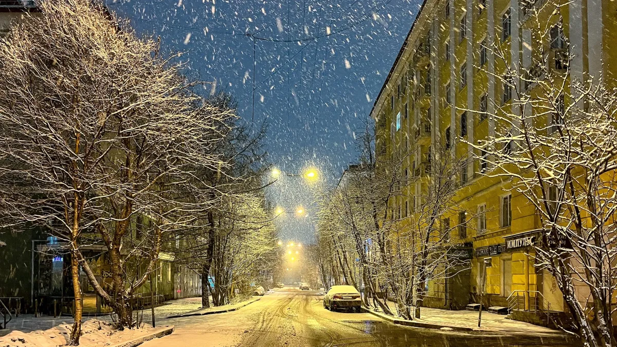 Атмосферный фронт в виде мокрого снега обрушится на Заполярье