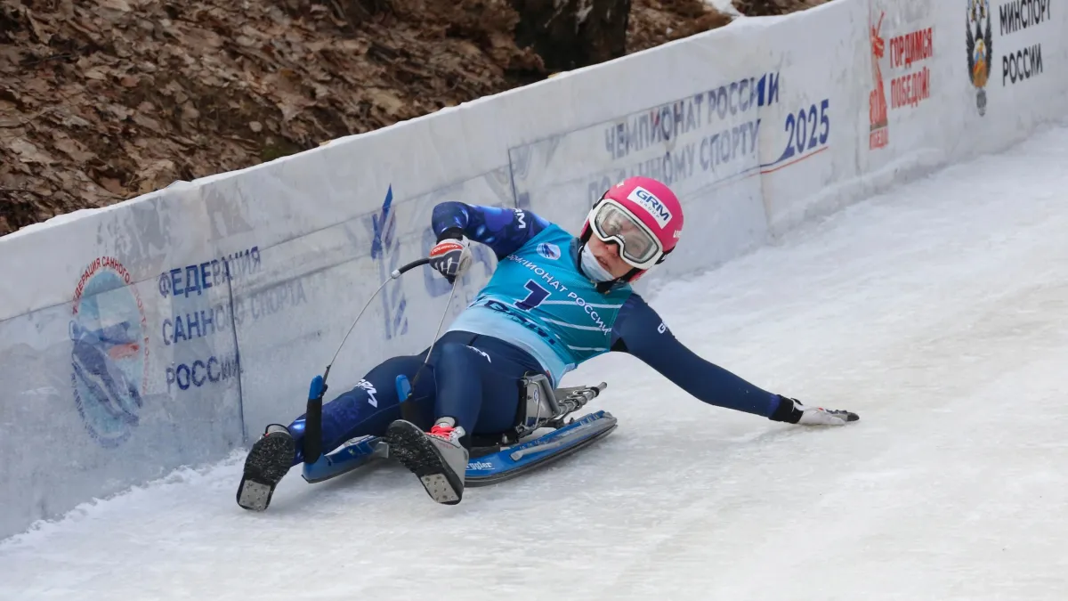 Заполярные саночники забрали почти все места пьедестала Чемпионата России