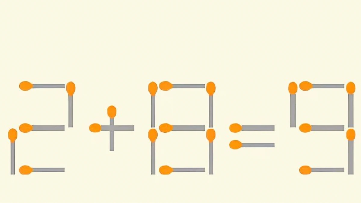 Решите за 11 секунд — ваш IQ>135! Головоломка со спичками для гениев