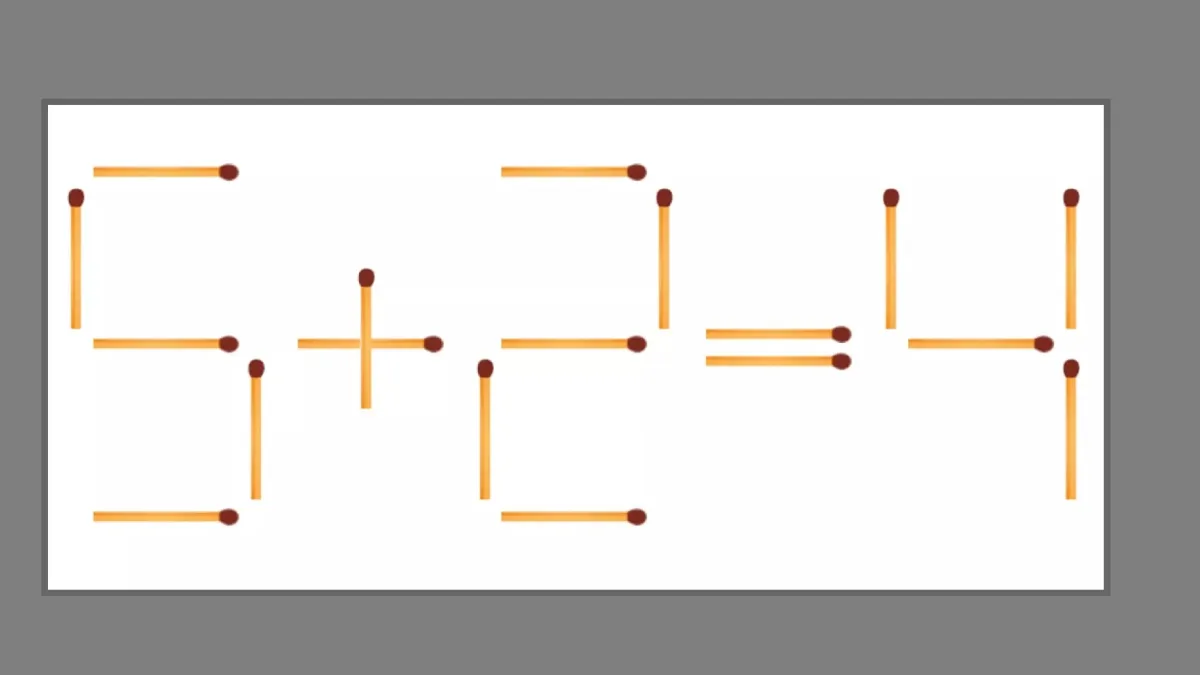 Справитесь с перестановкой спичек за 10 секунд — узнаете свой IQ: головоломка для продвинутых